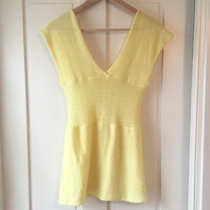 Cashmere/cotton v-neck shirt